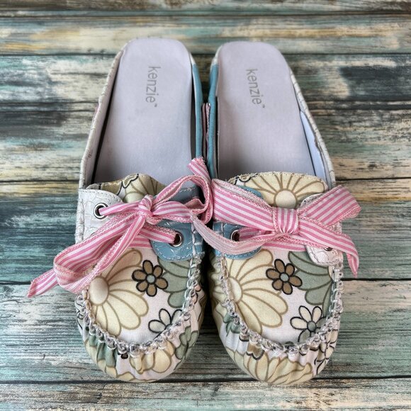 kenzie Shoes - Kenzie Mules Womens 8 Stroll Multicolored Clogs Slip Ons Casual Shoes Slippers